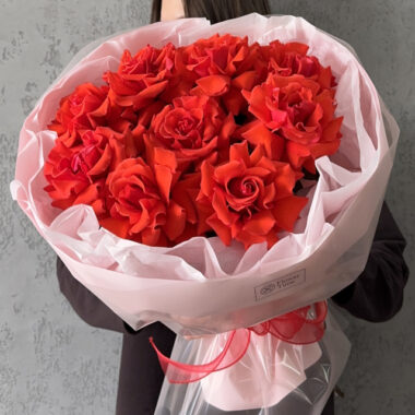Букет из французских роз Red