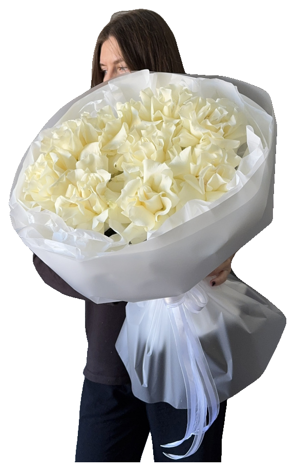 Букет из французских роз White